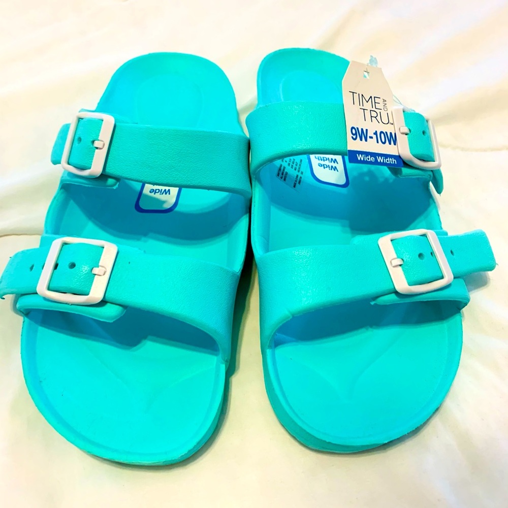 Crocs-Style Birkenstock Sandals. Wide Width. NWT